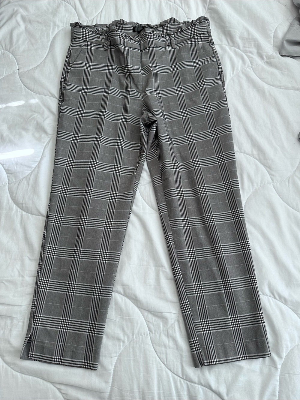 Scarlett Gray Plaid Chinos - Picture 4 of 9